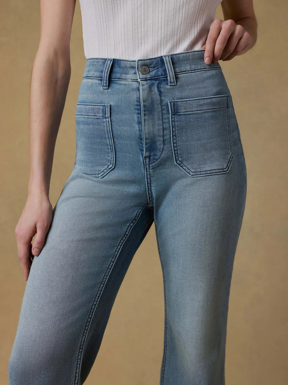 Faherty Stretch Terry Patch Pocket Ankle Pant
