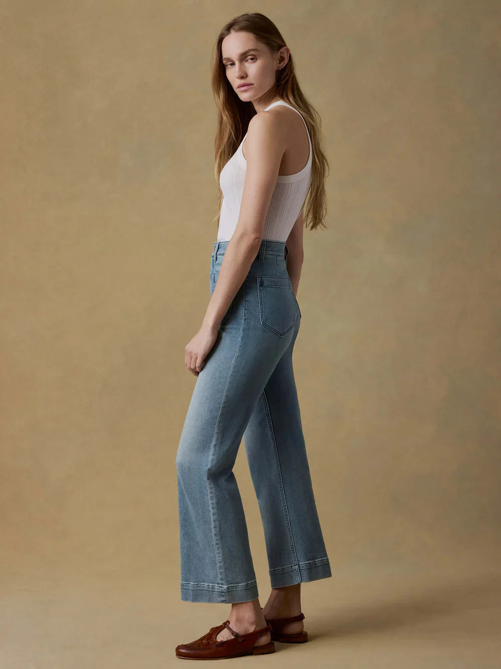 Faherty Stretch Terry Patch Pocket Ankle Pant
