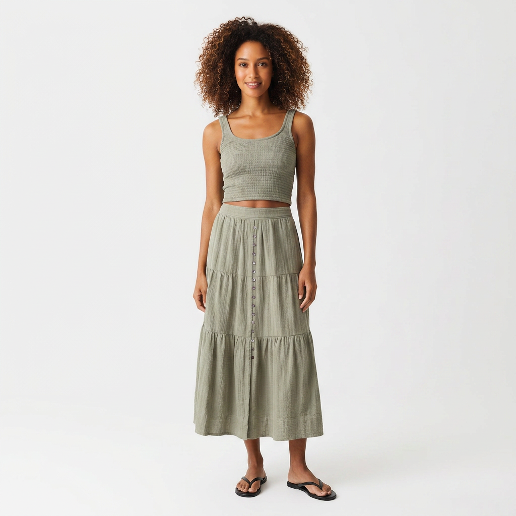 Lana Button-Through Skirt