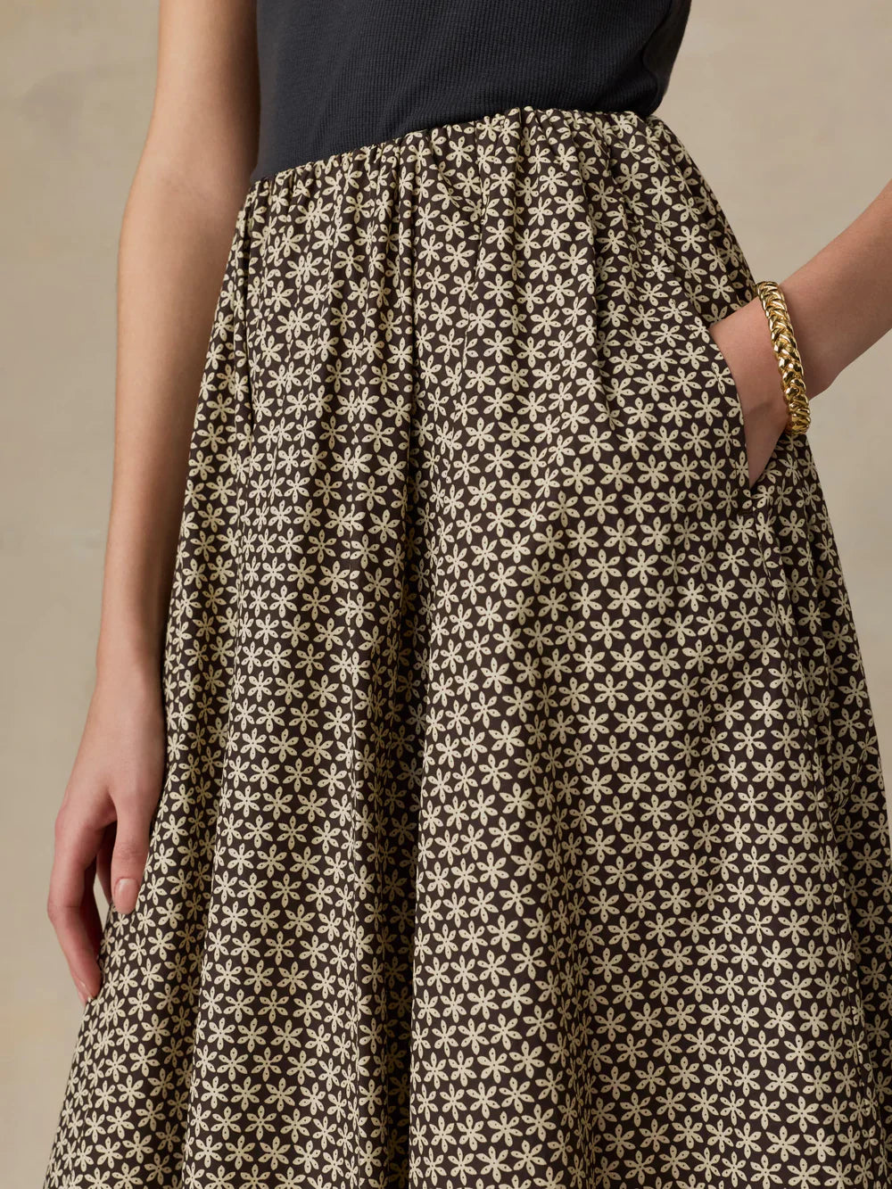 Faherty Coastal Poplin Nera Skirt