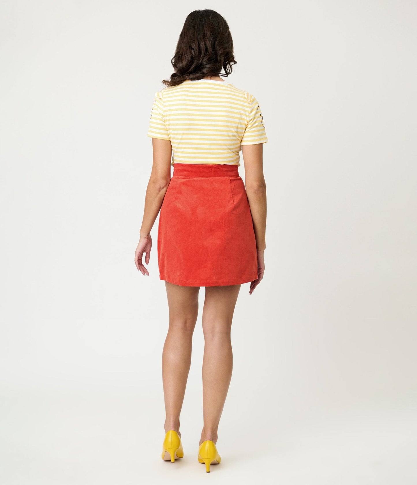 Disney Winnie the Pooh Collection by Smak Parlour Red Embroidered Pocket Mini Skirt