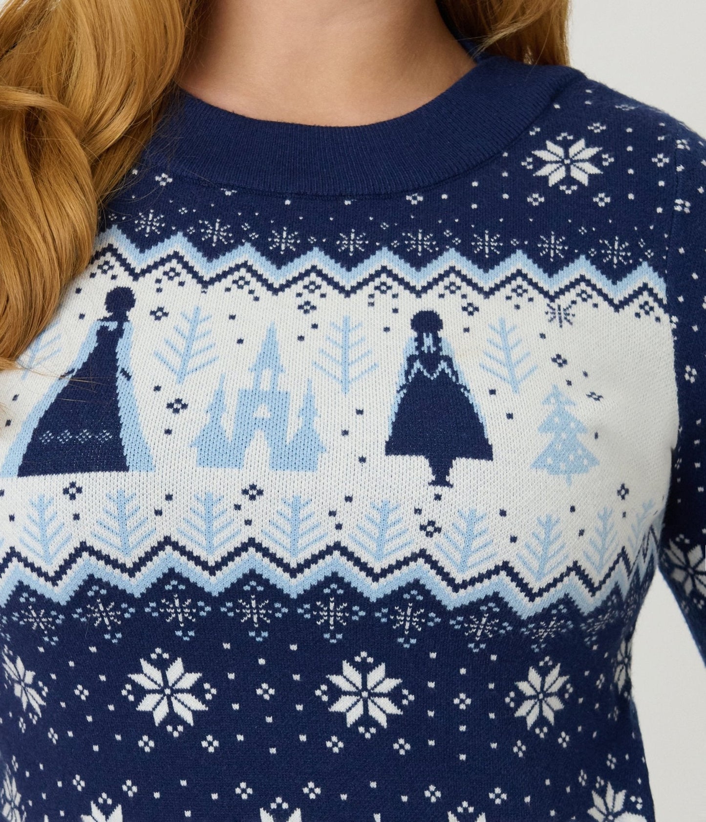 Disney's Frozen Collection by Unique Vintage Elsa & Anna Fair Isle Minou Sweater