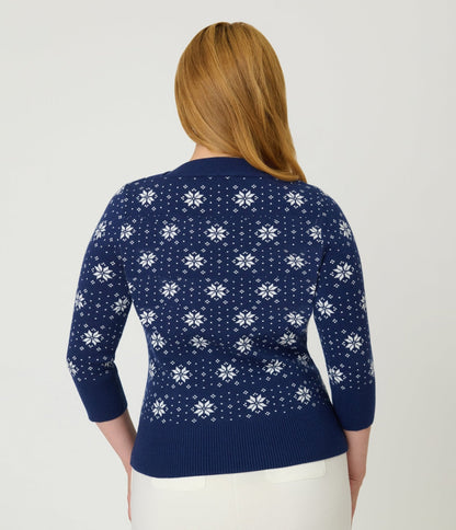 Disney's Frozen Collection by Unique Vintage Elsa & Anna Fair Isle Minou Sweater