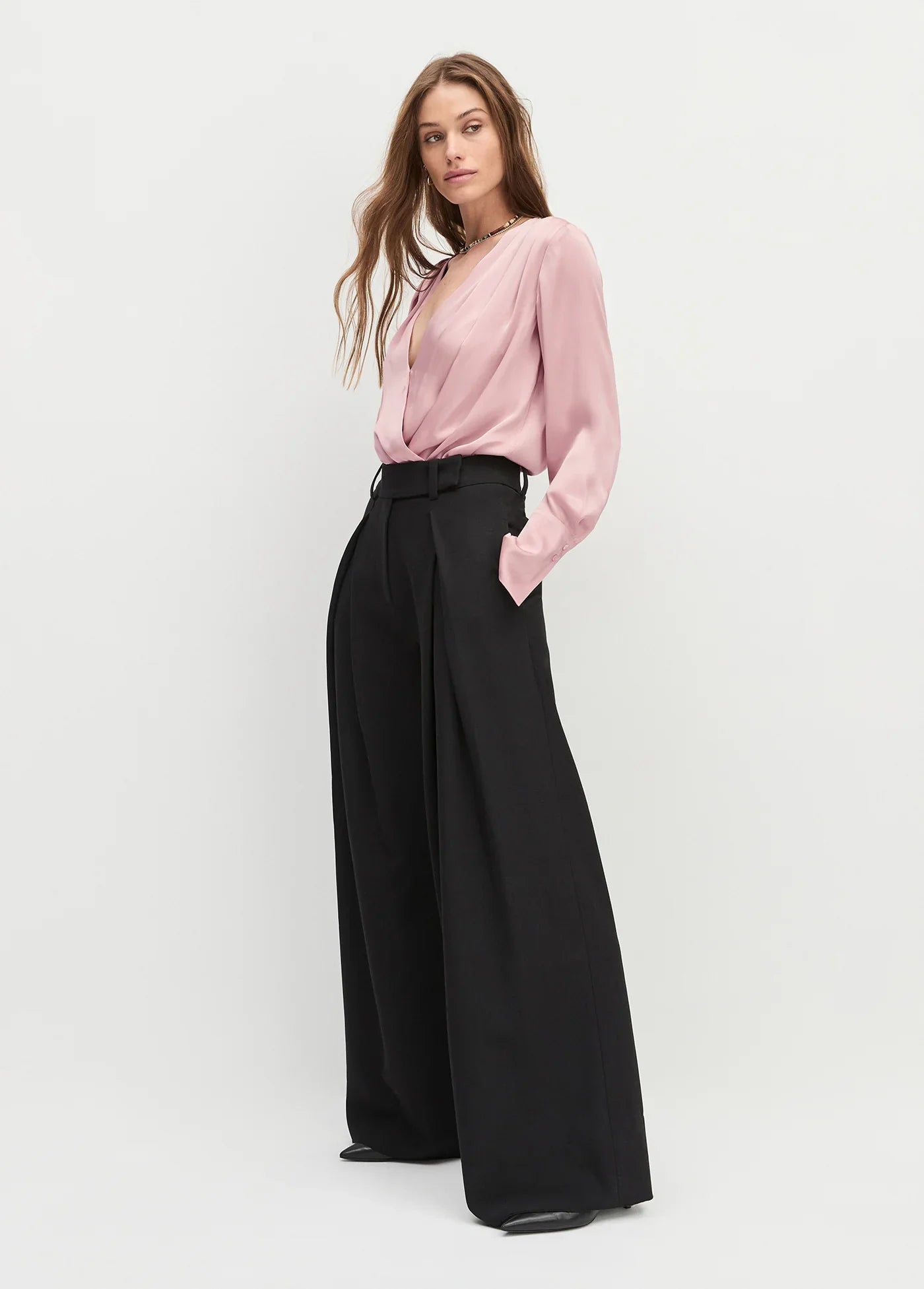 Favorite Daughter Petite Pleats For Days Pant