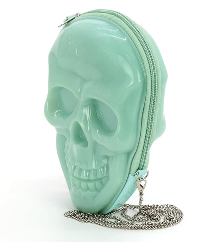 Glows in the Dark Skull Head Crossbody Bag