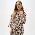Joseph Ribkoff Animal Print Button Shirt