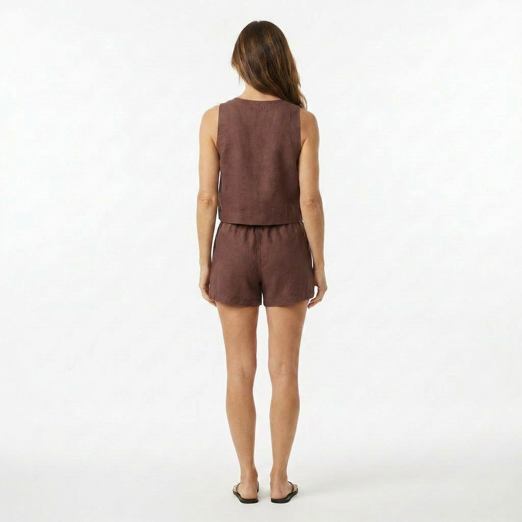 Linen Drawstring Short