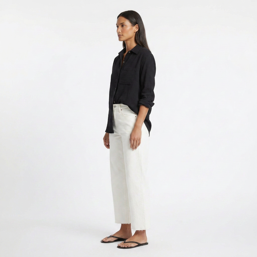 Jane Relaxed Double Cloth Shirt
