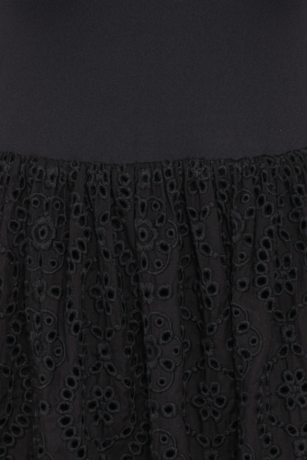 Alva Midi Dress - Black Broderie