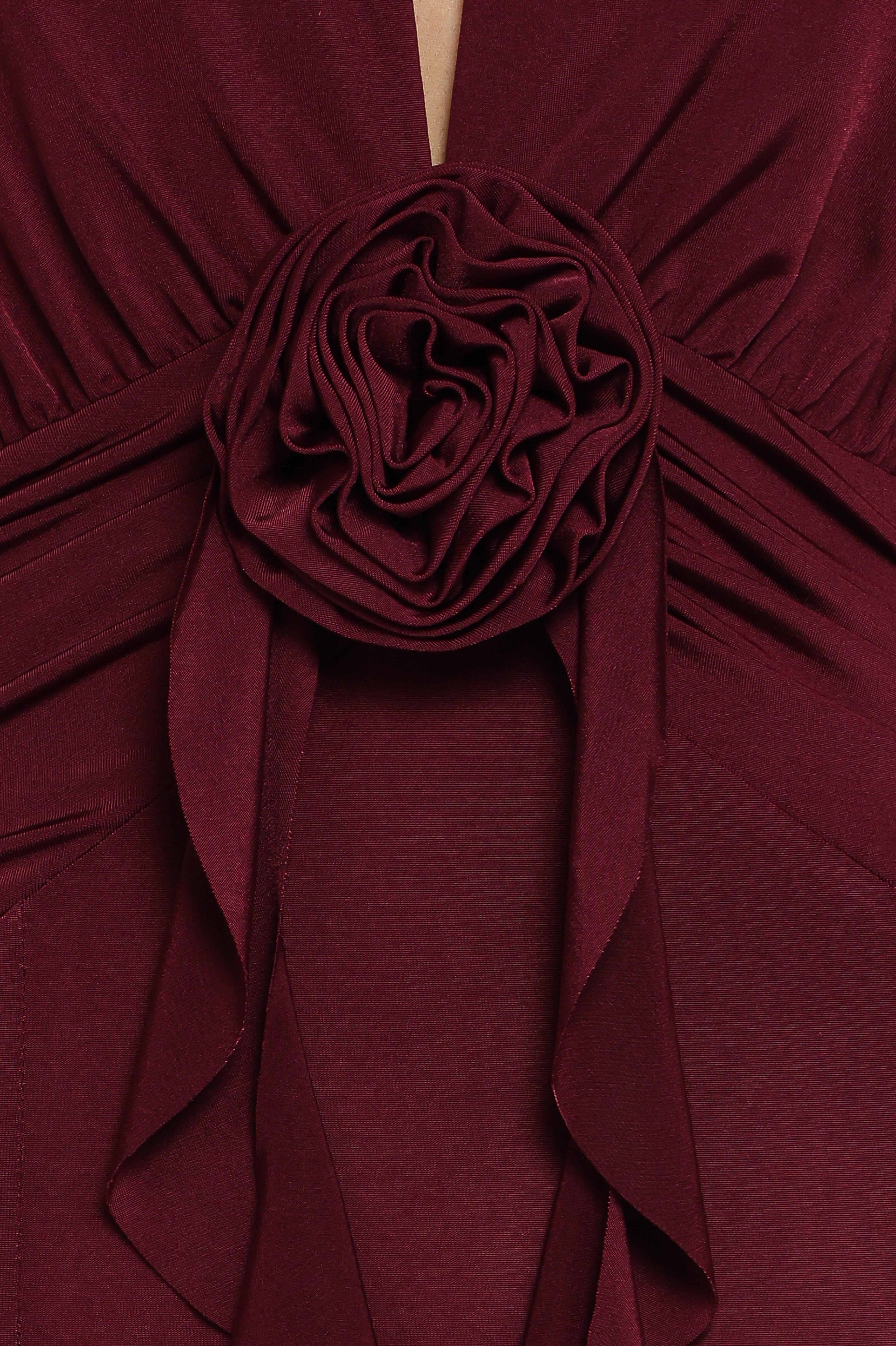 Leowna Halterneck Maxi Dress - Burgundy