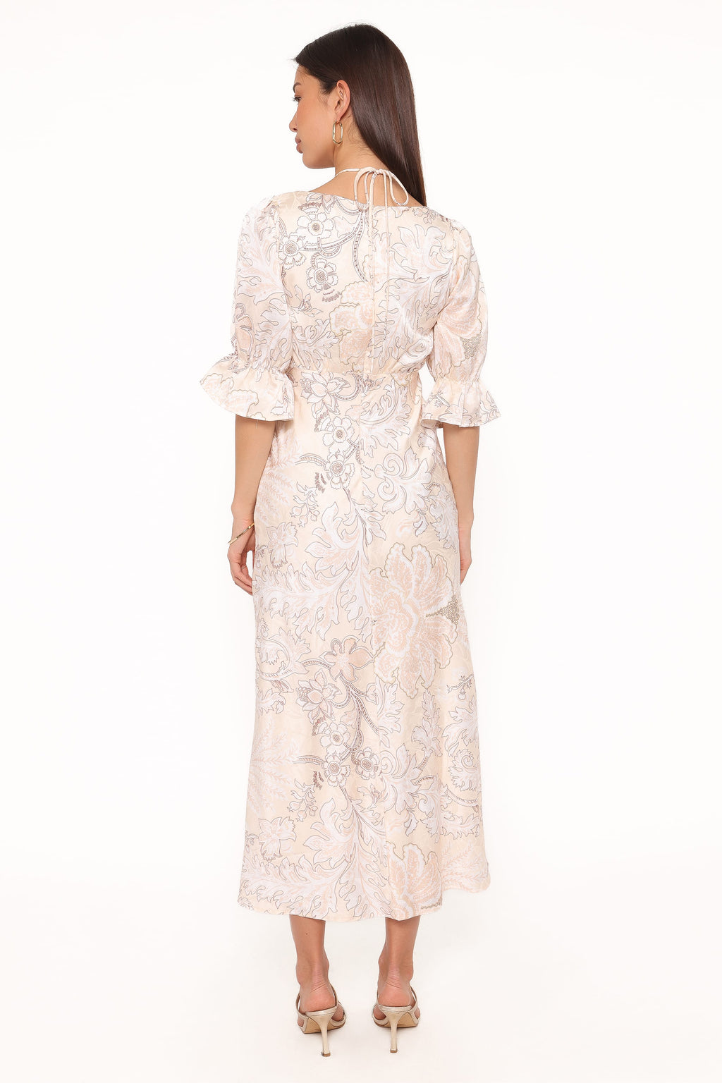 Pauline Long Sleeve Maxi Dress - Pastel Paisley