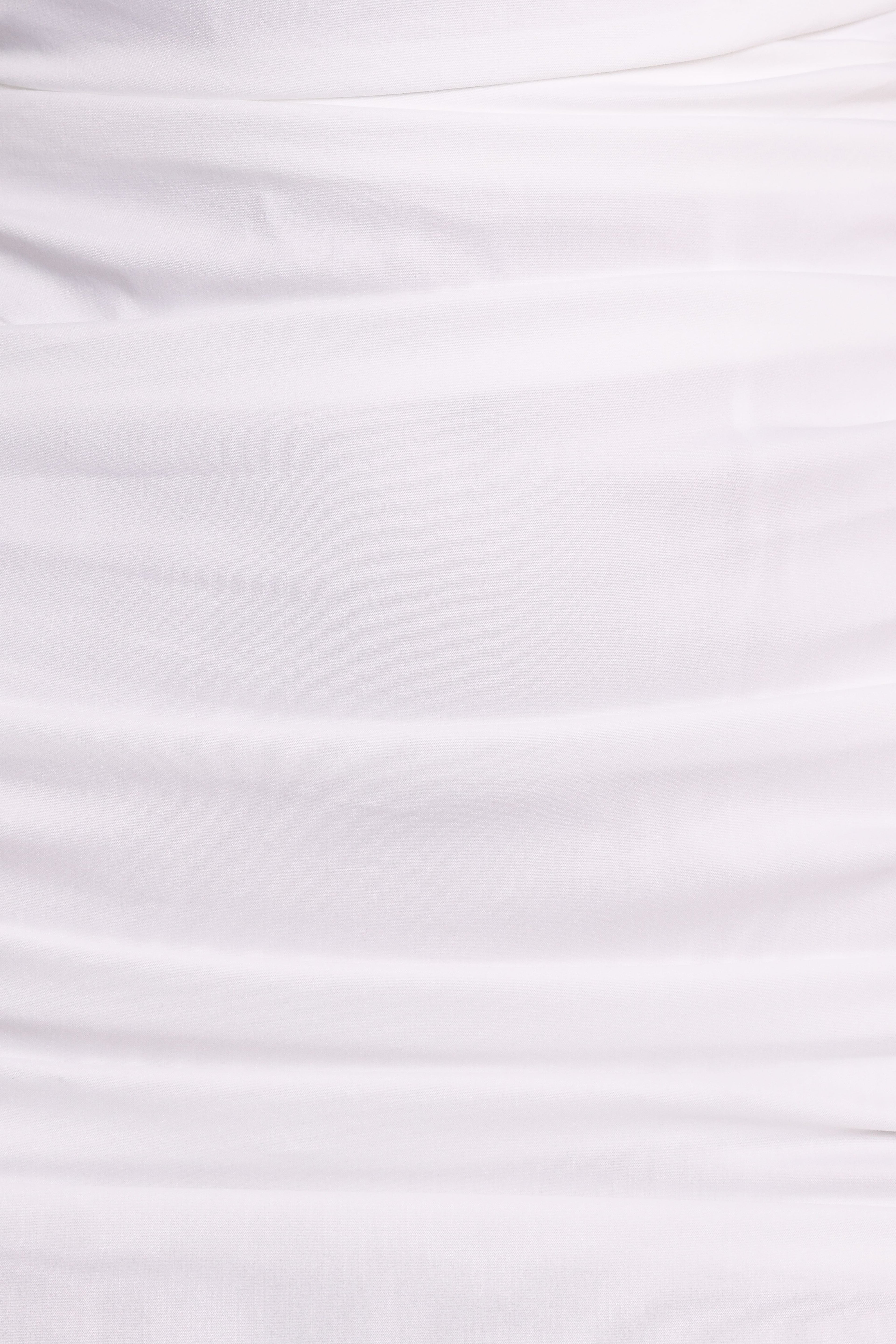 Roni One Shoulder Frill Mini Dress - Ivory