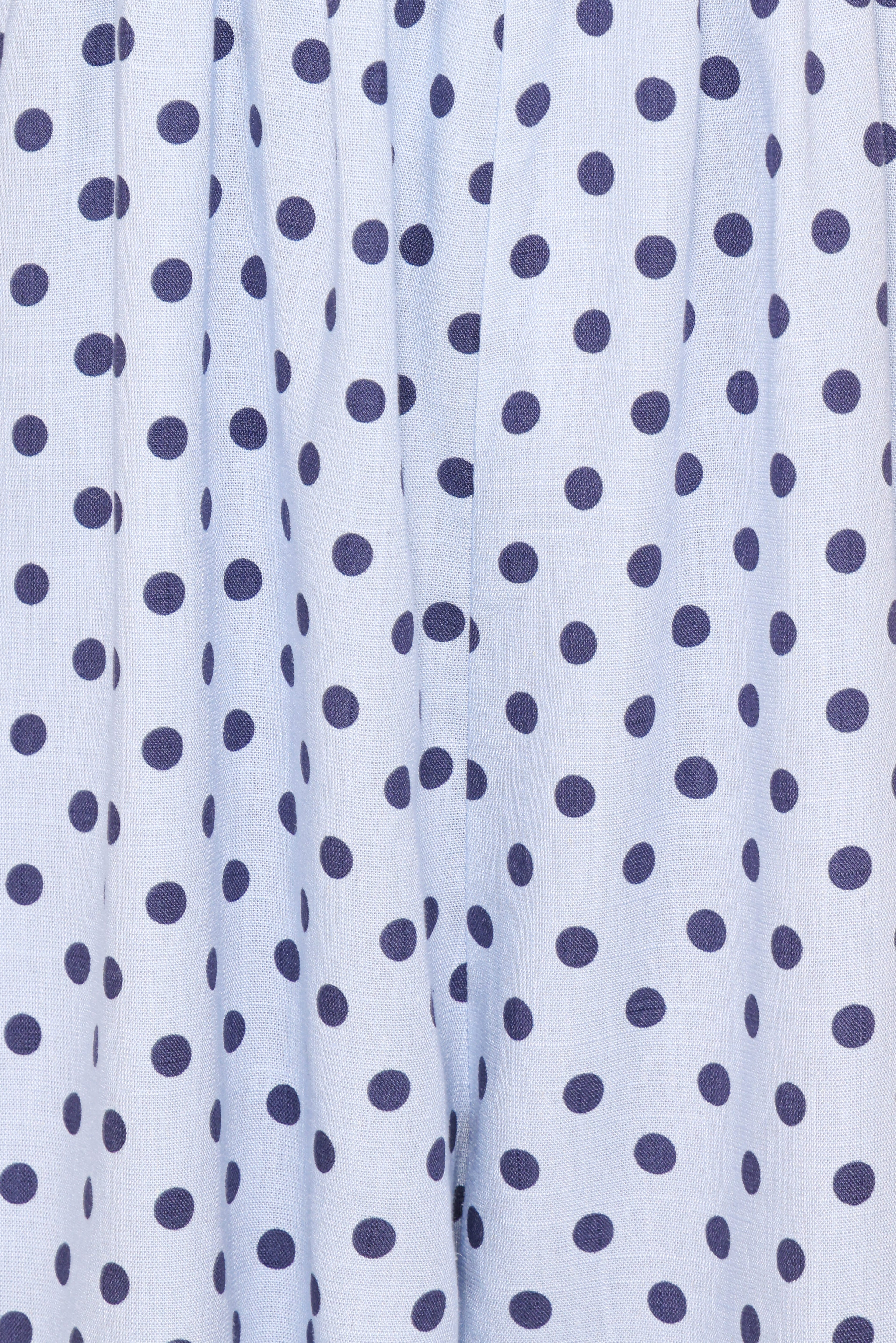 Quinley Romper - Blue Polka Dot