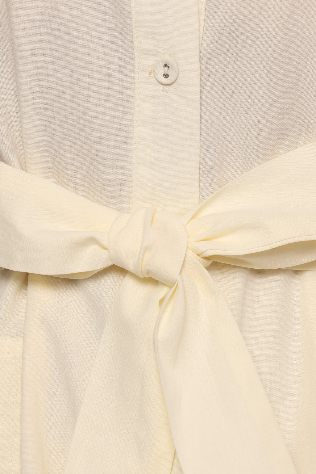 Riley Waist Tie Romper - Cream
