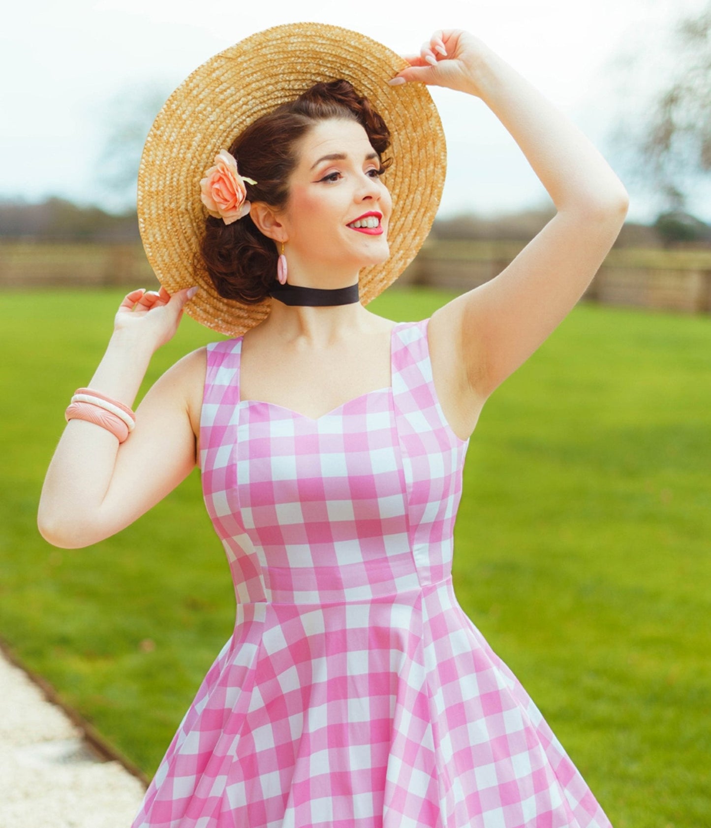 Pink Gingham Meadow Dress