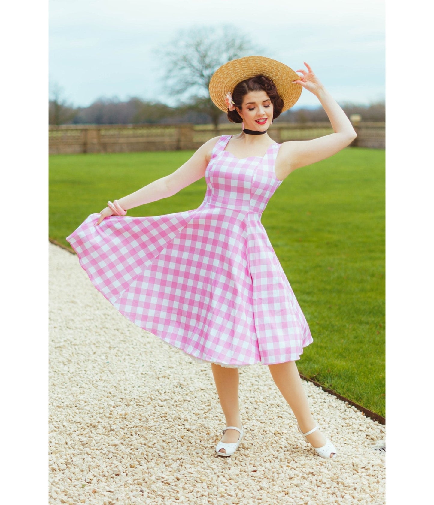 Pink Gingham Meadow Dress