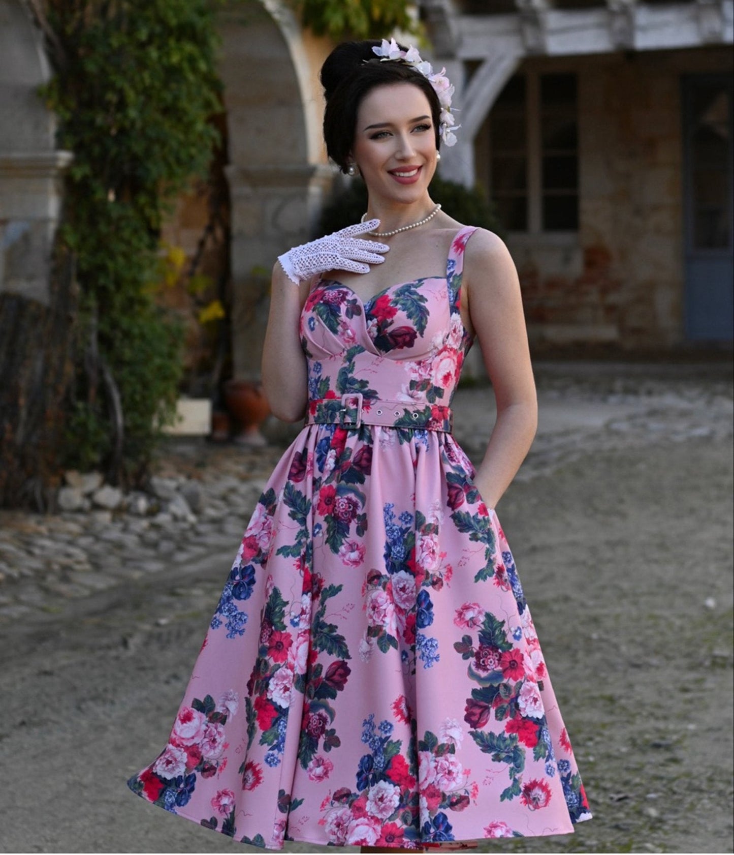 Pink Rosabelle Bloom Swing Dress