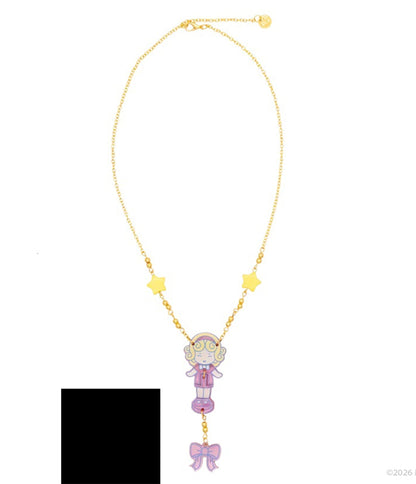 Polly Pocket Pink Bow Necklace