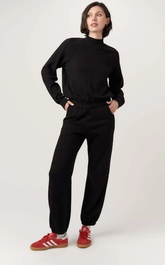 Time To Chill Seamed Mock Neck Sweatshirt
