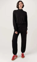 Time To Chill Seamed Mock Neck Sweatshirt