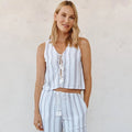 Bella Dahl Sleeveless Tie Front Top